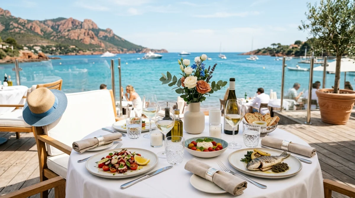 Les meilleures plages privées à Mandelieu la Napoule avec restaurant